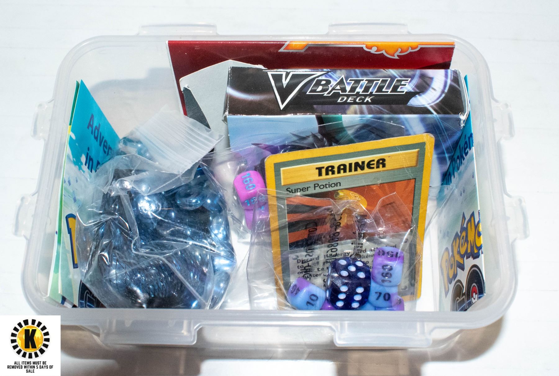 BIN OF POKEMON ITEMS