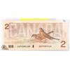 Image 1 : 1986 BANK OF CANADA $2 BANK NOTE