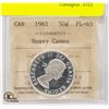 Image 1 : 1961 CERTIFIED PL-65 CANADIAN SILVER HALF DOLLAR