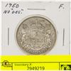 Image 1 : 1950 CANADIAN SILVER HALF DOLLAR