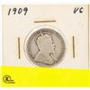 Image 2 : 1909 CANADIAN KING GEORGE SILVER QUARTER