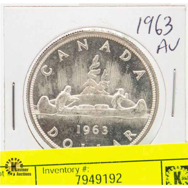 1963 CANADIAN SILVER DOLLAR