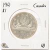 Image 1 : 1961 SILVER CANADA $1 DOLLAR COIN