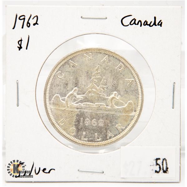 1962 SILVER CANADA $1 DOLLAR COIN