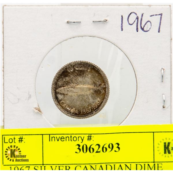 1967 SILVER CANADIAN DIME