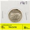 Image 1 : 1967 SILVER CANADIAN 25 CENTS