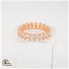 NEW ROSE GOLD PLATED 20 CZ STONE RING SIZE 6.5