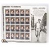 Image 1 : x20 USA COMMEM. 32c JAMES DEAN STAMPS SHEET