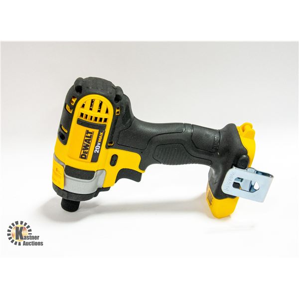 DEWALT 20V MAX IMPACT DRIVER 1/4  TOOL ONLY