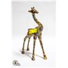 Image 1 : MODERN HEAVY GIRAFFE STATUE, 14 IN TALL