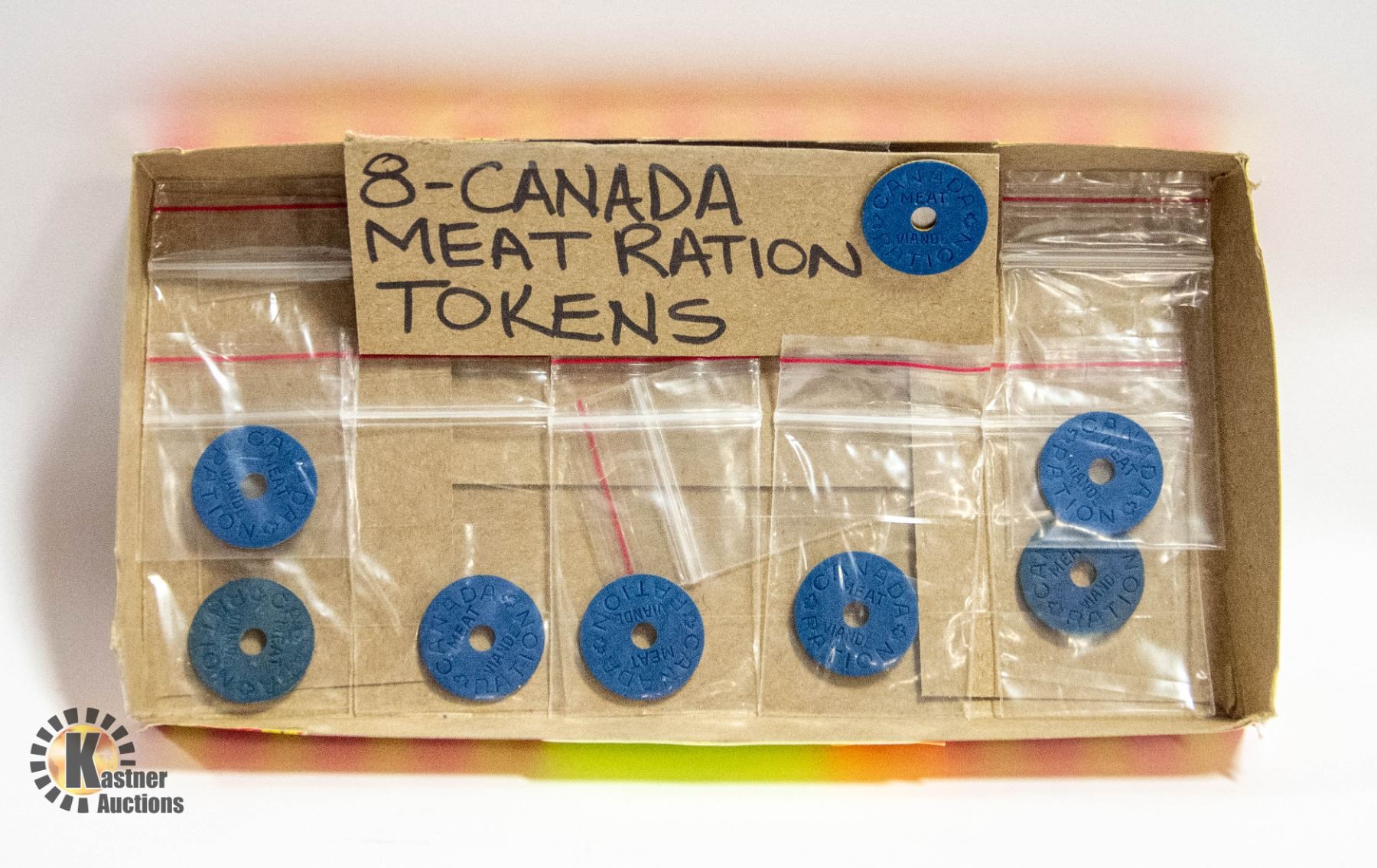 Meat Ration Token 8 - CANADA MEAT RATION TOKENS - WWII - 1940'S