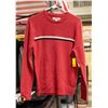 NEW GOODTHREADS RED NAVY CUT PULL OVER SWEATER