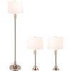 NEW VONLUCE SET OF 3 LAMPS IN BRUSHED NICKEL