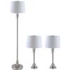 Image 2 : NEW VONLUCE SET OF 3 LAMPS IN BRUSHED NICKEL
