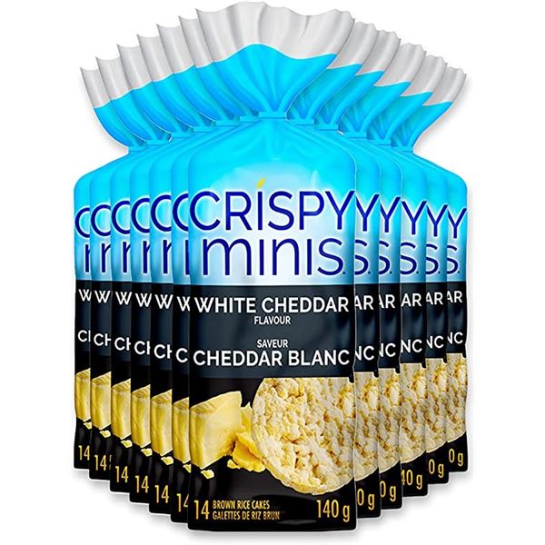 NEW CASE OF 12 QUAKER CRISPY MINI RICE CAKES