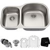 Image 1 : NEW KRAUS 32" UNDERMOUNT 60/40 DOUBLE BOWL