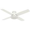 Image 1 : NEW REPACK HUNTER 52" CEILING FAN IN WHITE FINISH