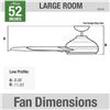 Image 3 : NEW REPACK HUNTER 52" CEILING FAN IN WHITE FINISH
