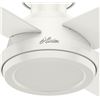 Image 4 : NEW REPACK HUNTER 52" CEILING FAN IN WHITE FINISH