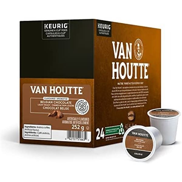 PACK OF 24 VAN HOUTE BELGAIN CHOCOLATE LIGHT ROAST