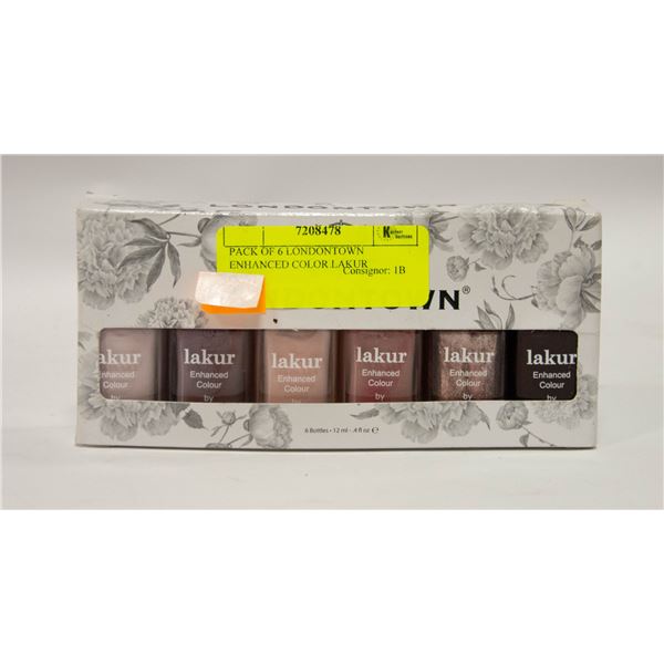 PACK OF 6 LONDONTOWN ENHANCED COLOR LAKUR