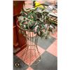 Image 1 : METAL PLANT STAND WITH PLANT APPROX 3FT