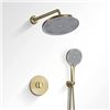 Image 1 : NEW ARRISEA GOLD 10" ROUND SHOWER SYSTEM