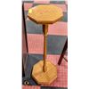 Image 1 : WOODEN OCTAGONAL PLANT STAND 12" X 12" X 32"