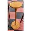 WOODEN OCTAGONAL PLANT STAND 12" X 12" X 32"