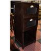 Image 1 : 2 DRAWER WOOD CABINET 15" X 15" X 34"
