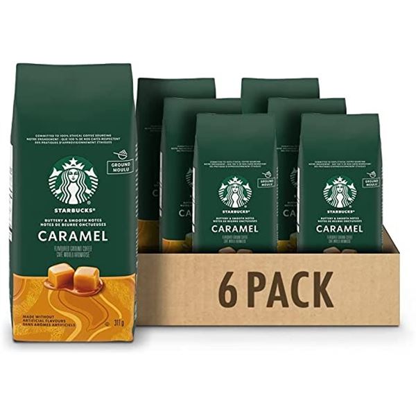 NEW CASE OF 6 STARBUCKS BAGS OF GROUND COFFEE