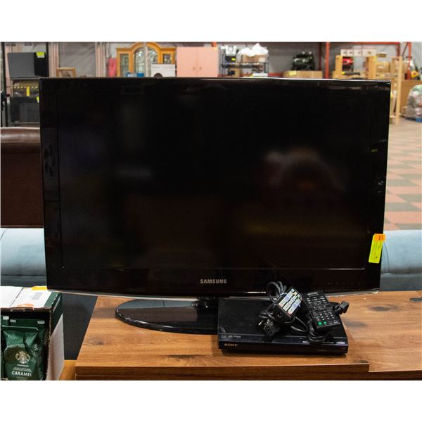 32 INCH SAMSUNG LCD WITH SONY DVD PLAYER TESTED