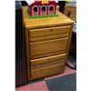 Image 1 : WOODEN FILING CABINET 20" X 24" X 30"