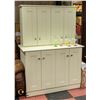 Image 1 : OFF WHITE BUFFET AND HUTCH 49" X 25" X 67"