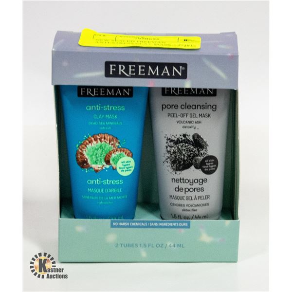 NEW SEALED FREEMAN ANTI-STRESS CLAY MASK + PORE-