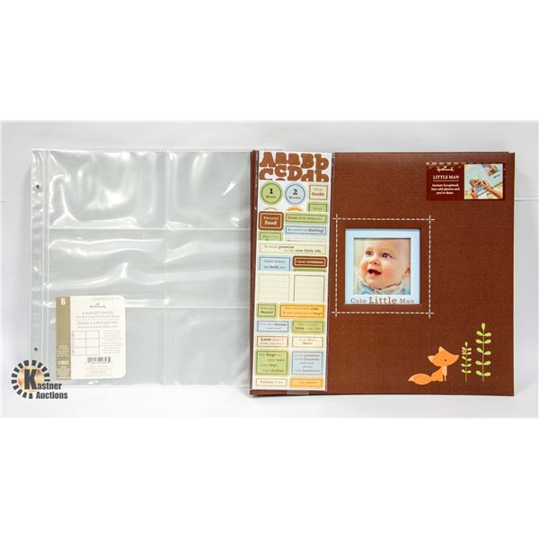 HALLMARK BABY BOY SCRAPBOOK KIT WITH