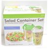 Image 1 : NEW SEALED SET OF 2 SALAD CONTAINER SET WITH