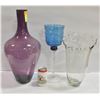 Image 1 : 3 LARGE TALL VASES 27", 22", & 14" TALL EACH