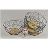 Image 1 : 4 WIRE BASKETS 12"X6"