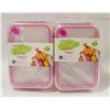 2 PACKS OF THREE 2000ML SNAP-SIDES FOOD