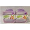 Image 1 : 2 PACKS OF 3 PINK SNAP-SIDES FOOD CONTAINERS