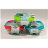 Image 1 : FLAT OF THREE,4PCS GLASS FOOD CONTAINERS