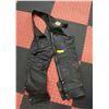 Image 1 : MENS SMALL VINTAGE BLACK MOTORBIKE CHAPS