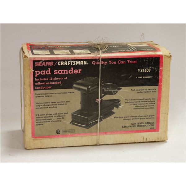 SEARS CRAFTSMAN PAD SANDER
