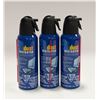 3 CANS OF DUST DESTROYER COMPRESSED GAS DUSTER