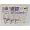Image 1 : 4PK A4 SUBLIMATION HEAT TRANSFER PAPER 100 SHEETS