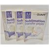 Image 1 : 4PK A4 SUBLIMATION HEAT TRANSFER PAPER 100 SHEETS