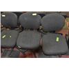 Image 1 : LOT OF 2 FABRIC SWIVEL CHAIRS