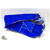 Image 1 : 6 PAIRS NEW BLUE WELDING GLOVES MED/LARGE