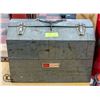 Image 1 : CRAFTSMAN METAL TOOL BOX FULL OF VARIOUS TOOLS